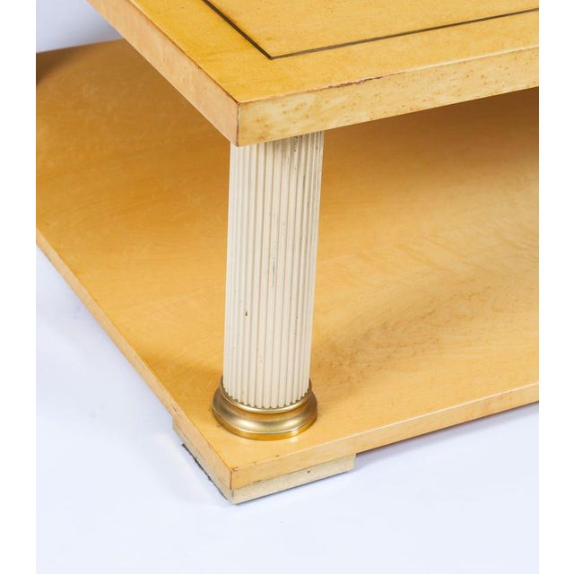Gold 20th Century Birdseye Maple Coffee Table from Harrods For Sale - Image 8 of 13