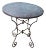 Vintage Turkish Hammered Copper & Iron Round Side End Table For Sale