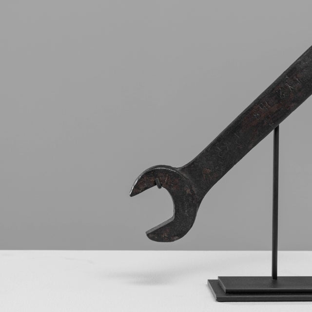 French Provincial Early 20th Century French Metal Wrench On Stand For Sale - Image 3 of 18