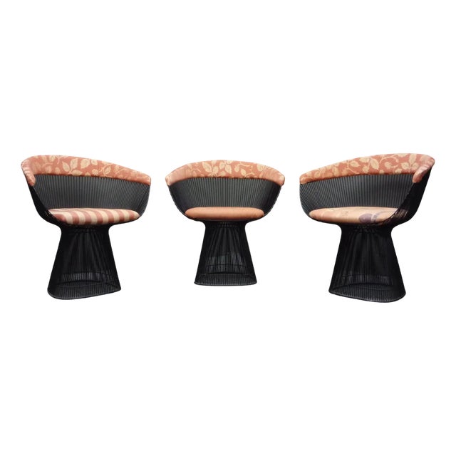 Chairs by Warren Platner for Knoll International, 1980s, Set of 3 For Sale