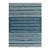 Rug & Kilim's Contemporary Dhurrie Rug in Blue and Off-White Stripes - 12x18 For Sale