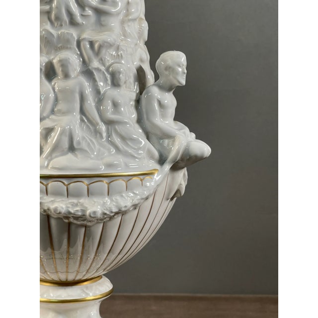 Ceramic Italian Ceramic Vase from Capodimonte For Sale - Image 7 of 9