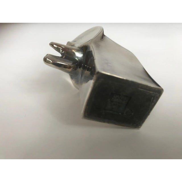 Metal 1970s Dansk Silver Plate Elephant Paper Weight Designed by Gunnar Cyren For Sale - Image 7 of 8