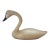 Large Folk Art Antique Painted Wooden Swan Decoy For Sale