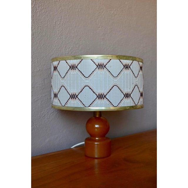 Vintage Brown Glass Table Lamp, 1970s For Sale - Image 3 of 9