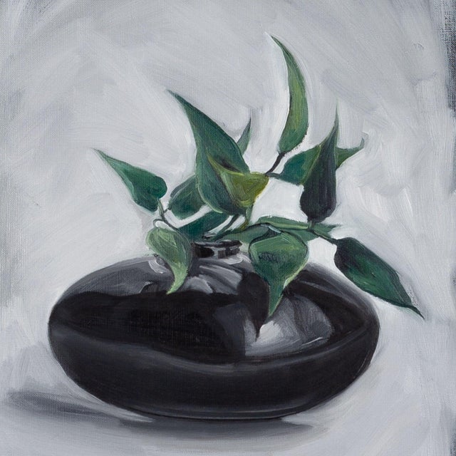 Justyna Kuklo, Black Vase II, 2019, Oil on Canvas For Sale - Image 4 of 6