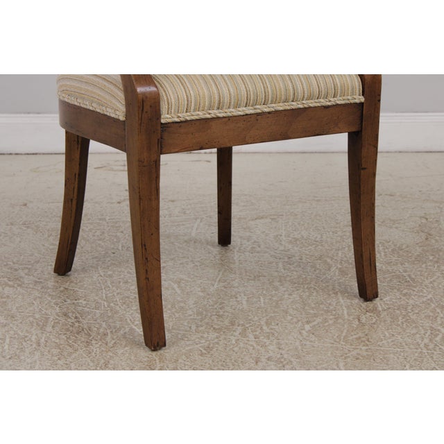 Brown Set of 6 Guy Chaddock Country French Dining Room Chairs For Sale - Image 8 of 18