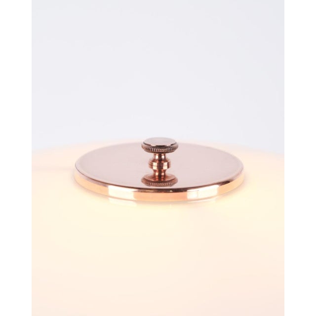 Early 21st Century Vintage Table Lamp in Copper and White Opal by Poul Henningsen for Louis Poulsen, 2015 For Sale - Image 5 of 11