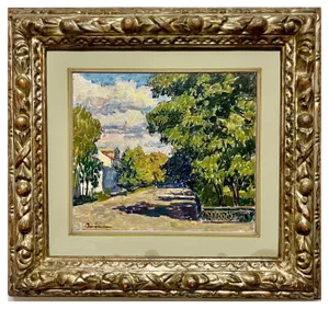 Vyacheslav Zabelin, Sunny Day Landscape, 1970s, Oil, Framed