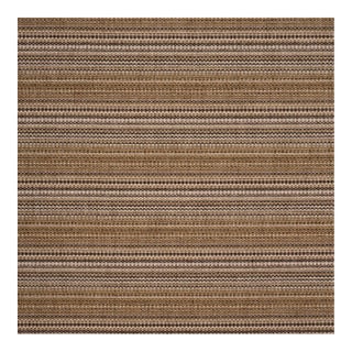 Schumacher Sabine Performance Stripe Fabric In Sepia For Sale