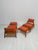 Mid-Century Modern Vintage Hunting Lounge Chairs with Ottomans by Heinz Heger for PGH Annaberg-Buchholz, 1960s, Set of 4 For Sale - Image 3 of 17