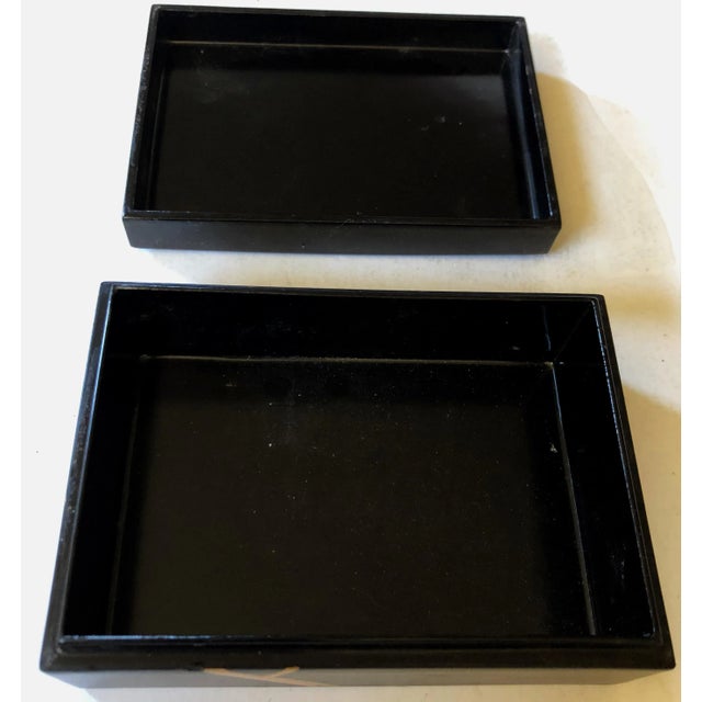 1920s Japanese Floral Box For Sale - Image 5 of 6