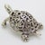 Italian Vintage Italian Handmade Genuine Silver Perforated Turtle Figurine Miniature For Sale - Image 3 of 12