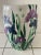 Hand Painted Garden Stool With Irises For Sale - Image 11 of 12