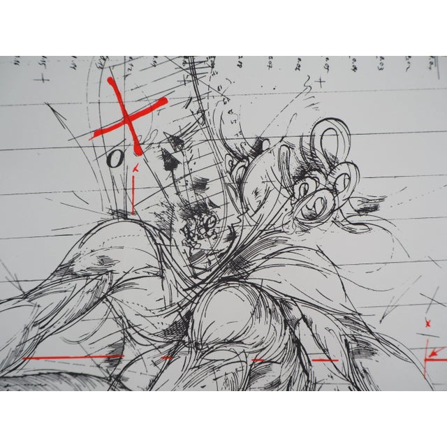 Vladimir Velickovic, Cosmic Movement, 1975, Color Serigraph For Sale - Image 3 of 6