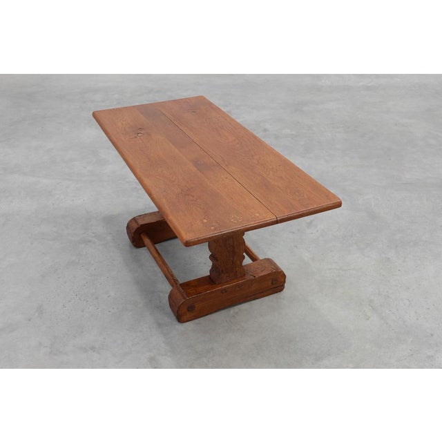 Antique 17th Century Oak Monastery Coffee Table, France For Sale - Image 9 of 13