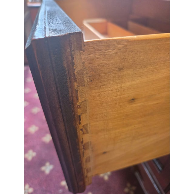 Antique 1920s Jacobean Spanish Revival Walnut Sideboard For Sale In San Diego - Image 6 of 12