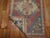 Turkish Rosy Pink and Blue Vintage Turkish Mat For Sale - Image 3 of 4