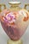 Early 20th Century Antique Nippon Hand Painted Porcelain Small Pink Floral Vase W Gold Twin Handles For Sale - Image 5 of 12