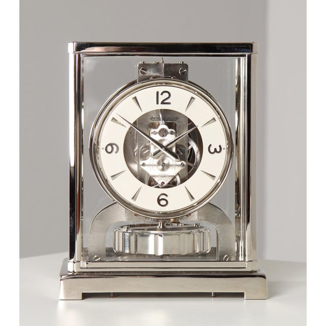 Nickel Plated Atmos Clock from Jaeger Lecoultre, 1956 For Sale - Image 13 of 13