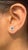 Genuine Baguette Sapphire Diamond Pushback Stud Earrings 18k Solid Gold- A Pair For Sale In New York - Image 6 of 11