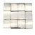 Vintage Modernist Square Silverplate Napkin Rings, Set For Sale In San Francisco - Image 6 of 13