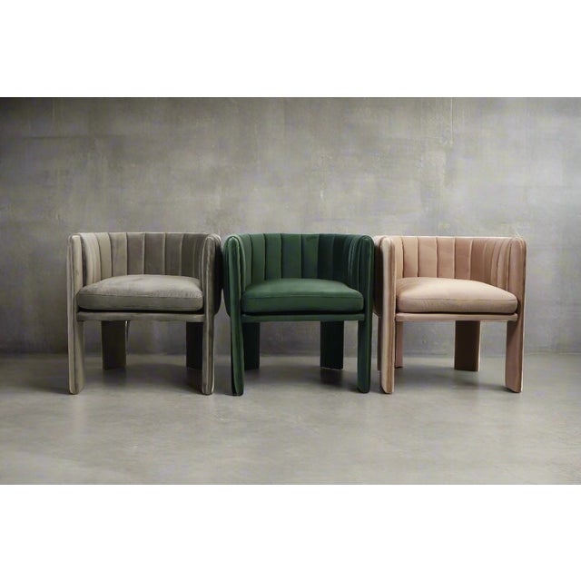 Set of 6 Olivia Gray Dining Chairs For Sale - Image 11 of 12