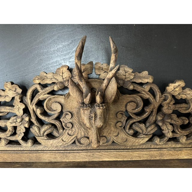 19th Century French Carved Oak Hunting Sideboard, 1860 For Sale - Image 5 of 18