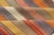 Textile Vintage Striped Turkish Kilim in Multi Colors 6' 6 X 10' 7 For Sale - Image 7 of 11