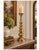 Tall Brass Pricket Floor Candlestick Tall brass pricket candlestick featuring an elegant sculptural silhouette with...
