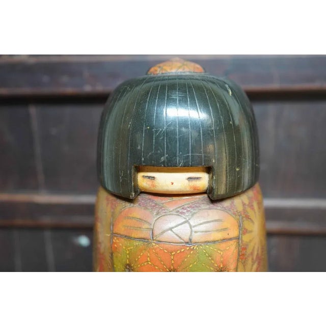 Mid-Century Modern Vintage Sosaku Kokeshi by Inosuke Kobayashi, Japan, 1960s For Sale - Image 3 of 12