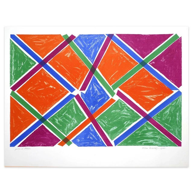 Abstract Composition - Original Lithograph by Piero Dorazio - 1968 1968 For Sale - Image 4 of 4