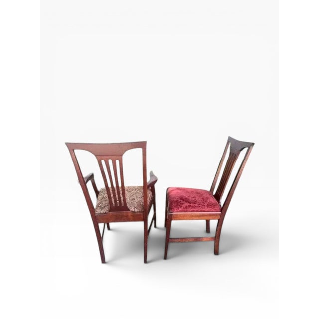 1980s Chippendale-Style Dining Chairs Attributed to Councill Craftsmen (6 Side Chairs + 1 Armchair) For Sale In Boston - Image 6 of 14