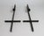 Van Keppel-Green Vintage Wrought Iron Cross Candelabra Wall Sconces Attributed to Van Keppel-Green, a Pair, Circa 1960s For Sale - Image 4 of 11