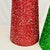 Metal 1980s Boho Chic Hollywood Regency Memphis Sparkling Cone Christmas Tabletop Trees - A Pair. For Sale - Image 7 of 9