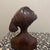 Vintage Art Deco Balinese Woman Bust – Hand-Carved Mahogany Wood Sculpture For Sale In Minneapolis - Image 6 of 11