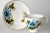 Mid-Century Modern Mid 20th Century Blue Rose Cups & Saucers, Set of 6 For Sale - Image 3 of 9