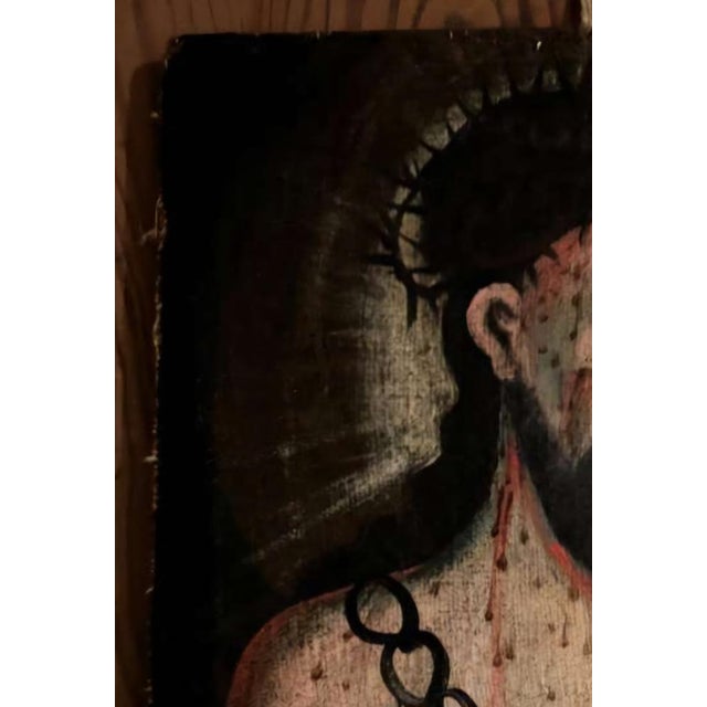 Ecce Homo, 1500s, Oil on Canvas For Sale - Image 6 of 12