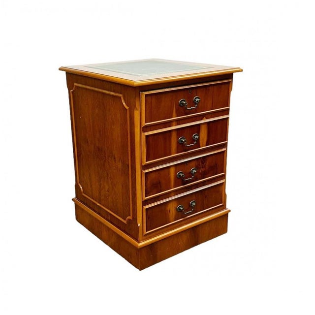 Hollywood Regency Regency Mahogany Filing Cabinet For Sale - Image 3 of 10