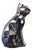 Geometric Cat Sculpture in Polished Stainless Steel, 11"x6.5"x15" For Sale