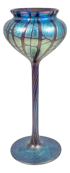 Art Nouveau Bohemian Glass Vase in Cobalt Blue from Johann Loetz Witwe, 1900s