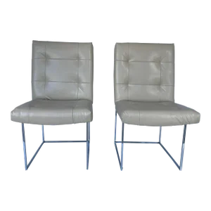 Vintage Midcentury Milo Baughman Dining Chairs - Set of 4
