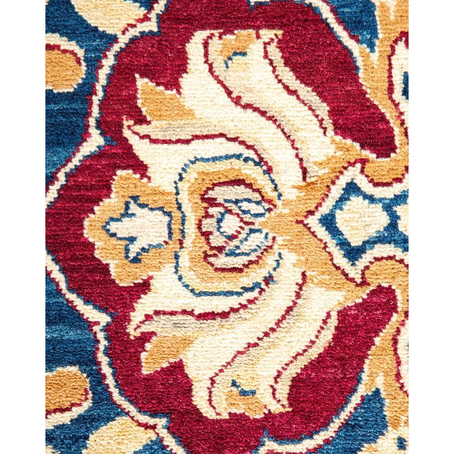 Traditional Mogul, One-of-a-Kind Hand-Knotted Area Rug in Red, 8' 0" x 10' 1" For Sale - Image 3 of 8