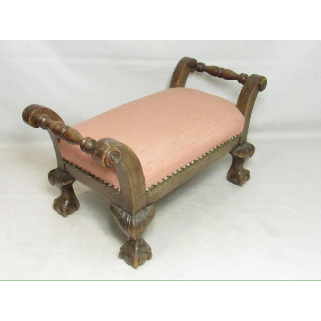 Antique English Foot Stool For Sale In San Francisco - Image 6 of 13