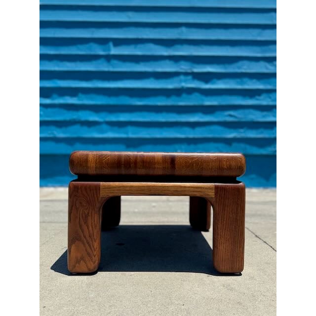 1970s Vintage Solid Oak Coffee Table For Sale - Image 5 of 6