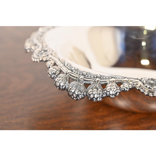 Tiffany and Co. Tiffany & Co. Antique Sterling Silver Fruit Bowl or Centerpiece Bowl For Sale - Image 4 of 9