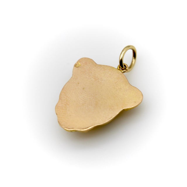 Vintage 18k Gold Egyptian Revival Sekhmet Lion Pendant From Egypt For Sale - Image 4 of 8