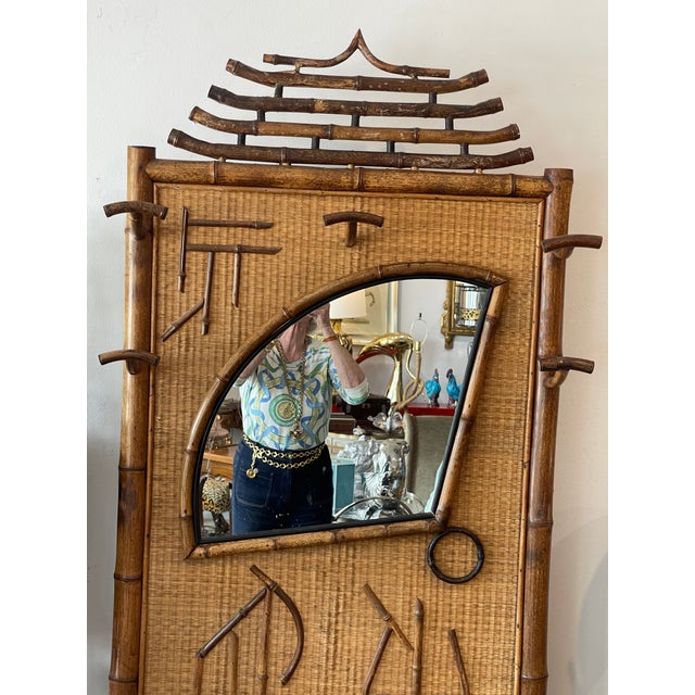 This is a wonderful example of French Bamboo from the Aesthetic Movement late 19th century. This Hall Tree or Coat Hat...