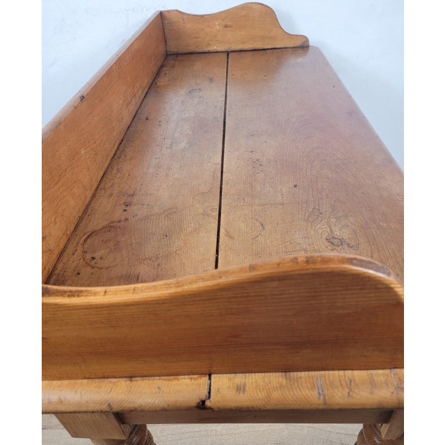 Victorian Pine Farmhouse Kitchen Table, 19th Century For Sale - Image 14 of 18
