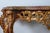 Italian Baroque Style Gilt Wood Console Table Faux Tortoiseshell For Sale - Image 11 of 12